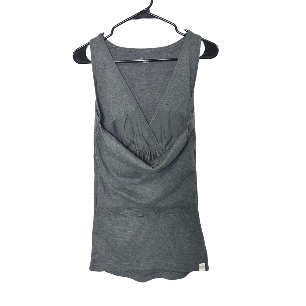 Lalabu Babywearer Tank Top Womens M Grey Soothe Shirt Maternity nursing
